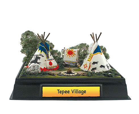 Woodland Scenics WOO4250 Scene-A-Rama Classroom Packs(TM) -- Tepee Village, All Scales