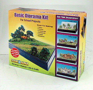 Woodland Scenics WOO4110 Scene-A-Rama(TM) Diorama Kits -- Basic, HO Scale