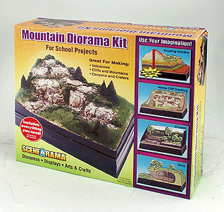 Woodland Scenics 4111 Scene-A-Rama(TM) Diorama Kits -- Mountain, HO Scale