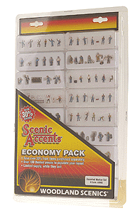 Woodland Scenics WOO2062 Scenic Accents(R) -- Worker Economy Pack, N Scale