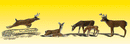 Woodland Scenics WOO2185 Scenic Accents(R) Animal Figures -- White-Tail Deer pkg(6), N Scale
