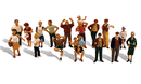 Woodland Scenics WOO1958 Scenic Accents(R) Figures -- Pedestrians pkg(16), HO Scale