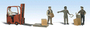 Woodland Scenics WOO2192 Scenic Accents(R) Figures - Workers with Forklift, N Scale