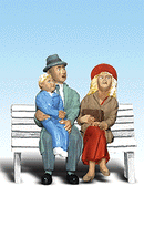 Woodland Scenics WOO2535 Scenic Accents(R) Figures -- The Sitting Seymores, G Scale