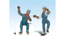 Woodland Scenics WOO2540 Scenic Accents(R) Figures -- Earl & Eddie Engineer, G Scale