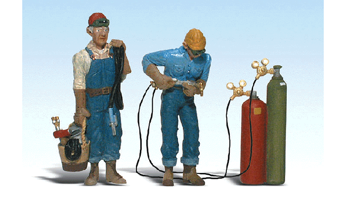 Woodland Scenics WOO2544 Scenic Accents(R) Figures -- Welder Brothers, G Scale