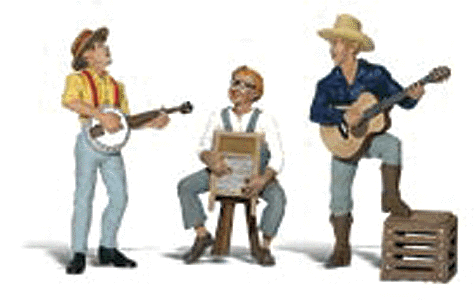 Woodland Scenics WOO2546 Scenic Accents(R) Figures -- Pickin' and Grinnin', G Scale