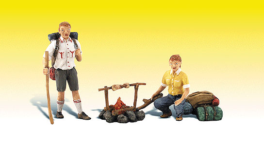 Woodland Scenics WOO2567 Scenic Accents(R) Figures -- Camp Couple, G Scale