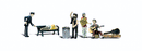 Woodland Scenics WOO2749 Scenic Accents(R) Figures -- Park Bums with Accessories pkg(4), O Scale