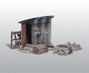 Woodland Scenics WOO213 Scenic Details(R) Structure Kit -- Smokehouse - 2-1/2 x 1-3/8" 6.4 x 3.5cm, HO Scale