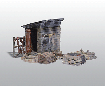 Woodland Scenics WOO213 Scenic Details(R) Structure Kit -- Smokehouse - 2-1/2 x 1-3/8" 6.4 x 3.5cm, HO Scale