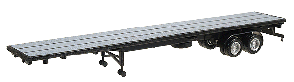 Herpa Models 5294 Semi Trailer (No Tractor) -- 48' Flatbed Trailer, HO Scale