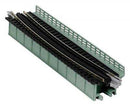 Kato KAT20-472 Single-Track Curved Deck-Girder Bridge, Code 80 Track - Assembled - Unitrack -- 19" 481mm Radius, 15 Degrees (gray), N Scale