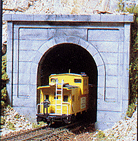 Woodland Scenics WOO1252 Single-Track Tunnel Portal -- Concrete, HO Scale
