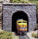 Woodland Scenics WOO1255 Single-Track Tunnel Portal (Hydrocal Plaster Casting) -- Random Stone, HO Scale