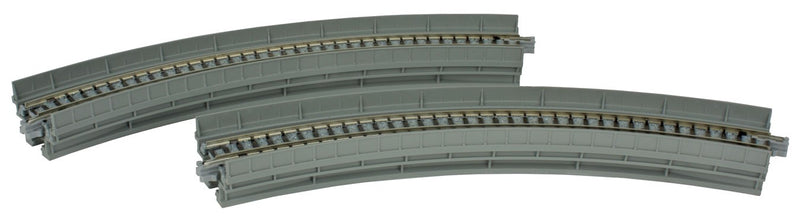 Kato KAT20-505 Single-Track Viaduct -- Curved R249 - 45 (R 9-13/16" - 45) pkg(2), N Scale