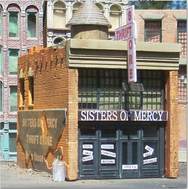 Downtown Deco 1052 1052 Sisters of Mercy Thrift Store, HO