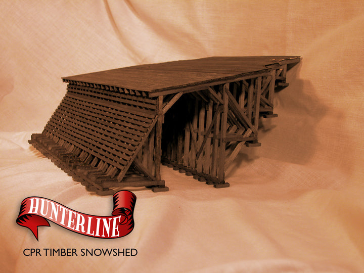HunterLine CPR Timber Snowshed Kit, HO