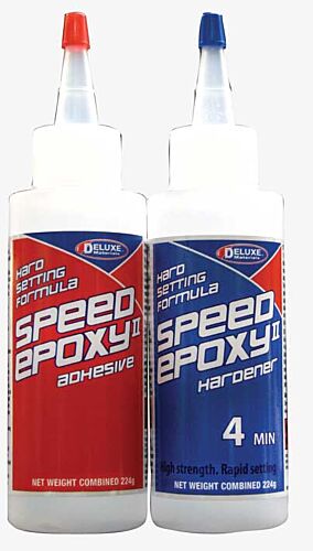 Deluxe Materials Ltd AD65 Speed Epoxy II - 4-Minute Set Time -- 7-9/16oz 224g