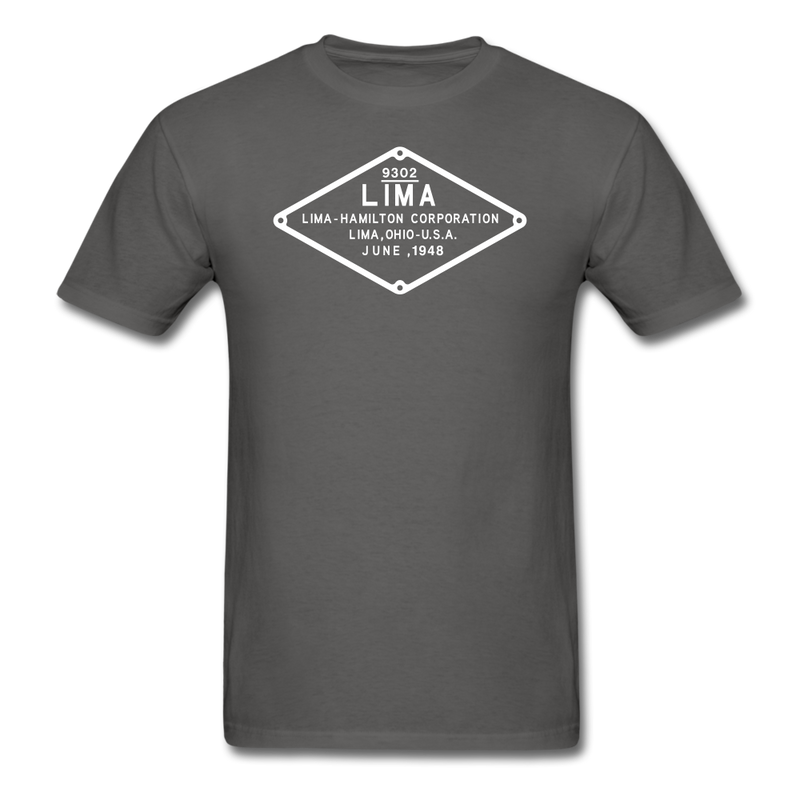 Lima Builder's Plate White Print - Unisex Classic T-Shirt - charcoal