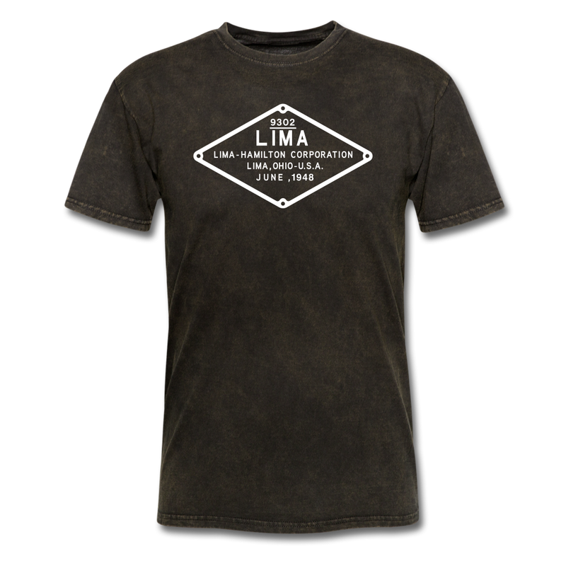 Lima Builder's Plate White Print - Unisex Classic T-Shirt - mineral black