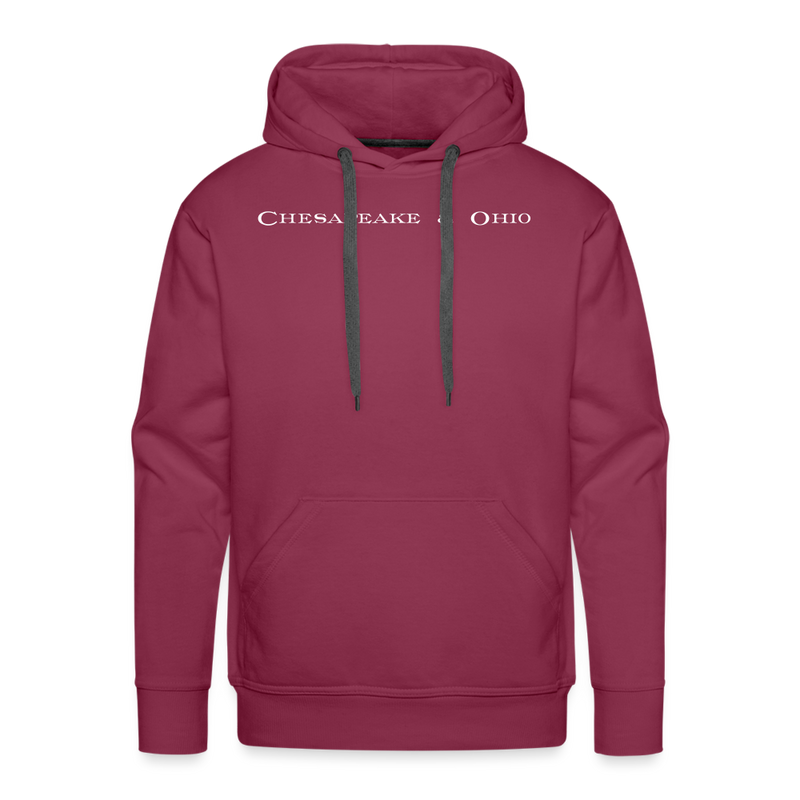 Chesapeake & Ohio - Men’s Premium Hoodie - burgundy