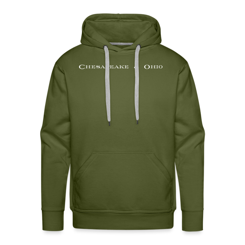 Chesapeake & Ohio - Men’s Premium Hoodie - olive green