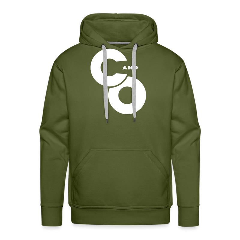 C and O Logo - Men’s Premium Hoodie - olive green