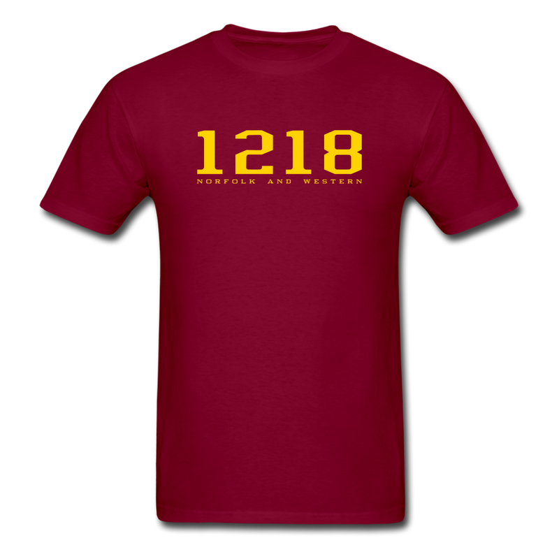 Norfolk and Western 1218 - Unisex Classic T-Shirt - burgundy