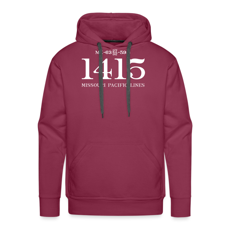 Missouri Pacific Lines Cab Info - Men’s Premium Hoodie - burgundy