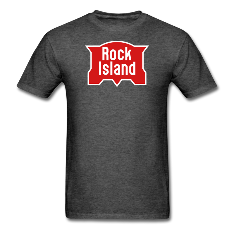 Rock Island Logo - Unisex Classic T-Shirt - heather black