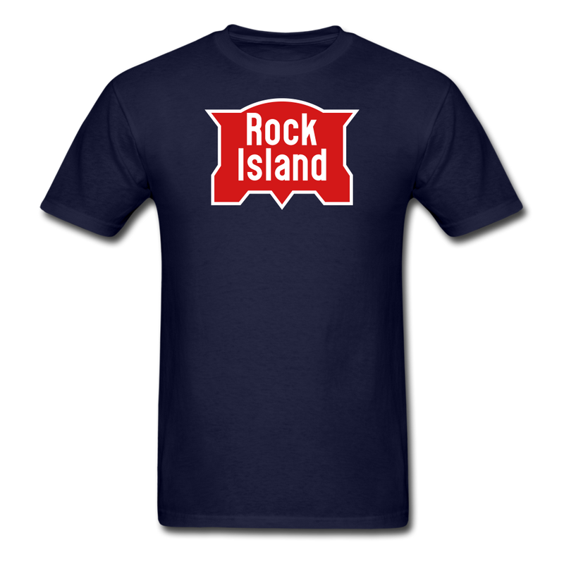 Rock Island Logo - Unisex Classic T-Shirt - navy