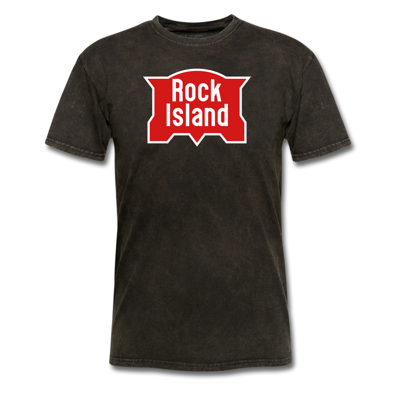 Rock Island Logo - Unisex Classic T-Shirt - mineral black