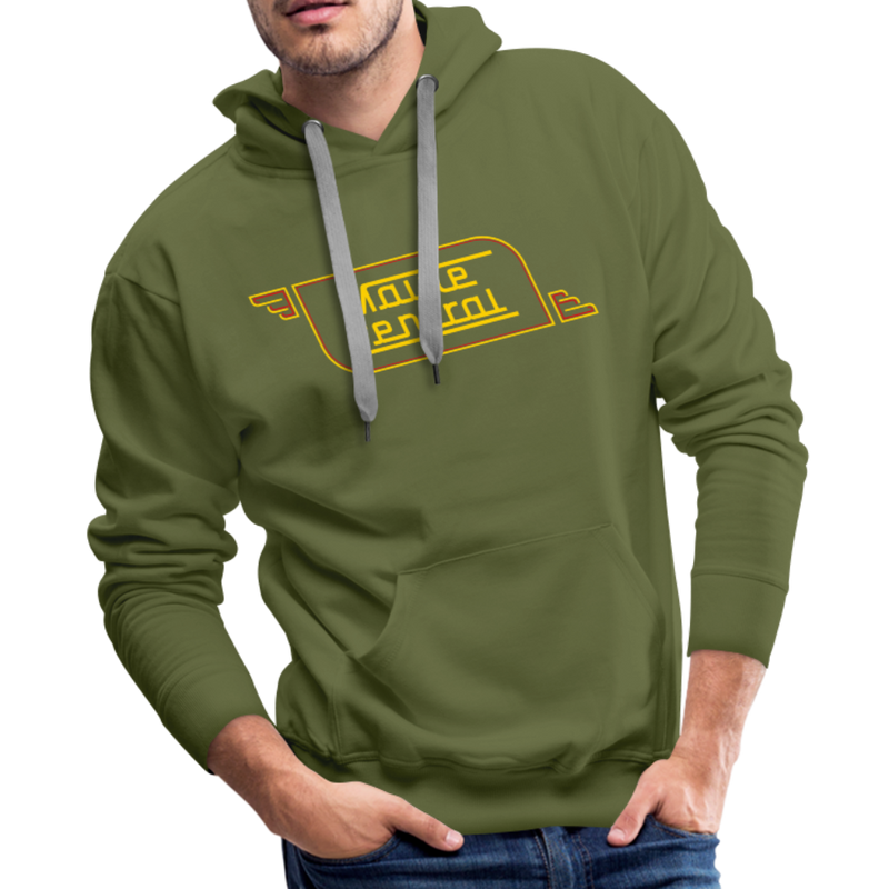 Maine Central Logo - Men’s Premium Hoodie - olive green