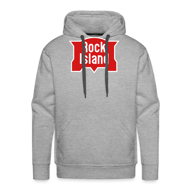 Rock Island Logo - Men’s Premium Hoodie - heather grey