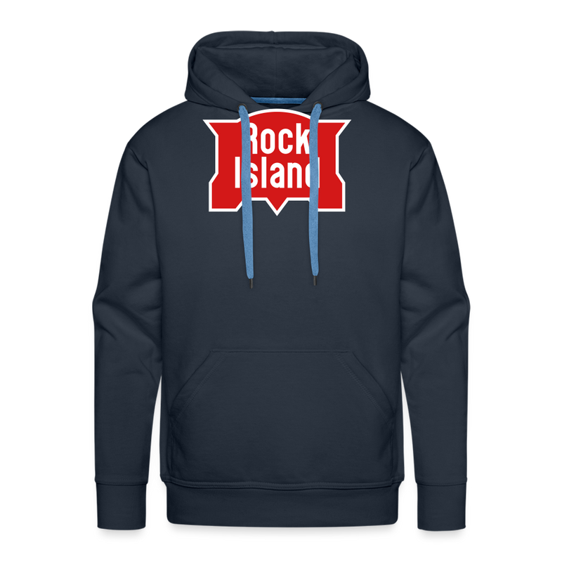 Rock Island Logo - Men’s Premium Hoodie - navy