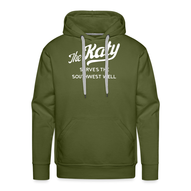 The Katy Serves the Southwest Well - Men’s Premium Hoodie - olive green