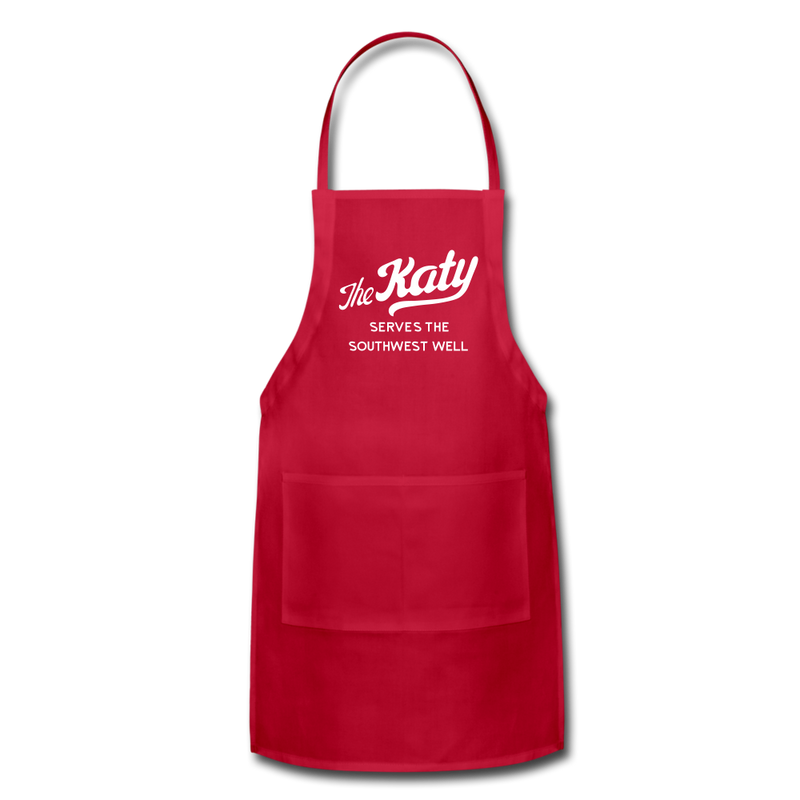 The Katy Serves the Southwest Well - Adjustable Apron - red
