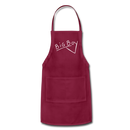 Union Pacific Big Boy Chalk Scrawl - Adjustable Apron - burgundy