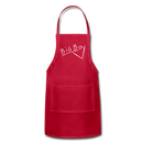 Union Pacific Big Boy Chalk Scrawl - Adjustable Apron - red