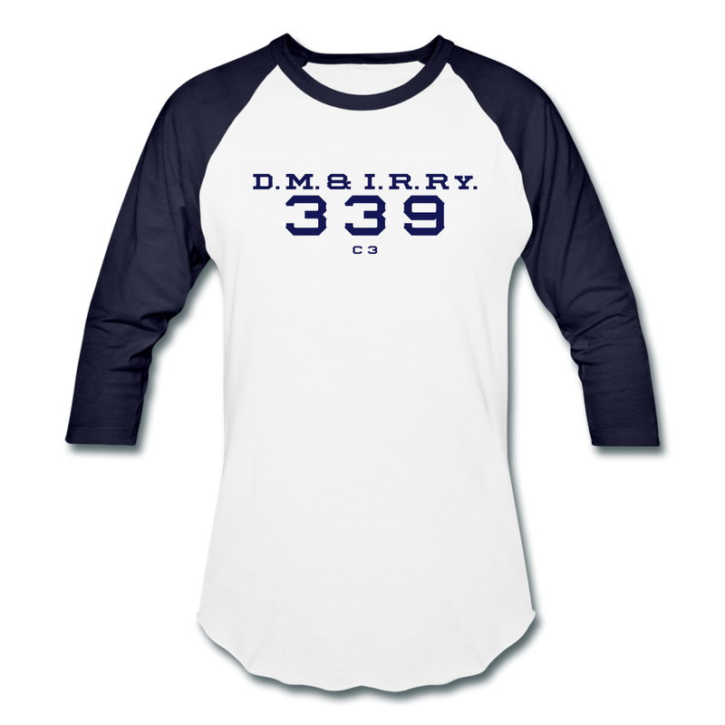 DM&IR 339 - Baseball T-Shirt - white/navy