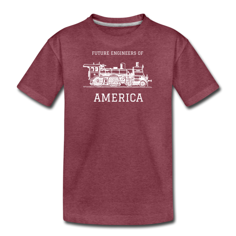 Future Engineers of America - Kids' Premium T-Shirt - heather burgundy