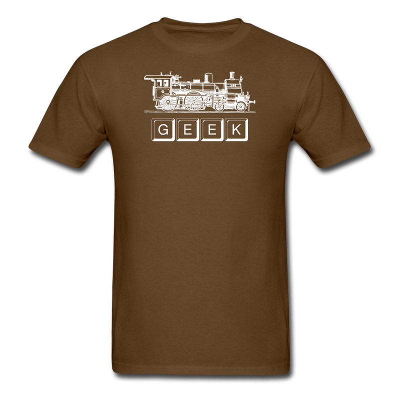 Train Geek - Unisex Classic T-Shirt - brown