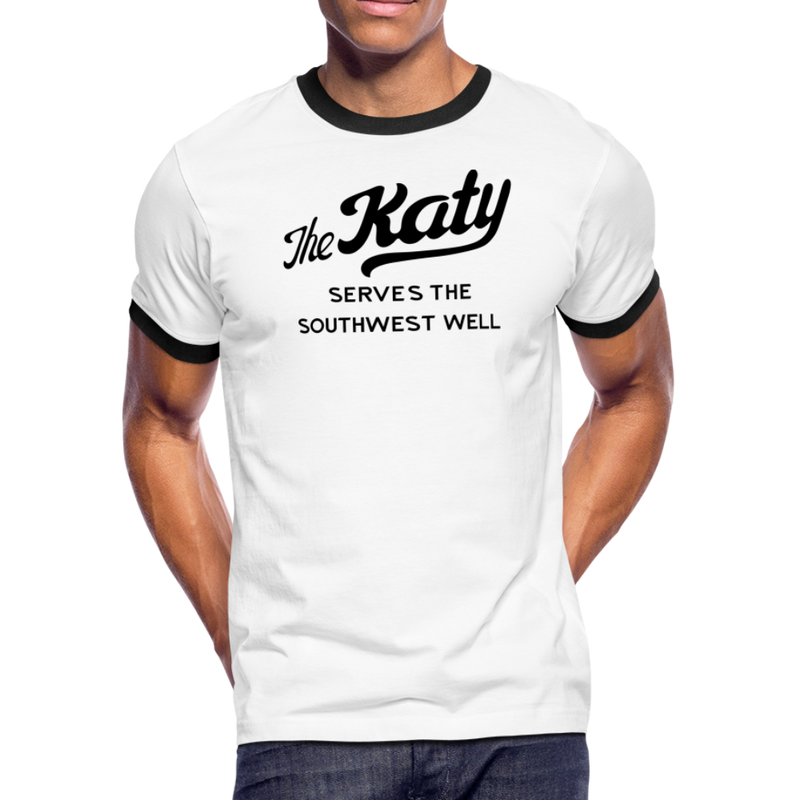 The Katy Serves the Southwest Well - Men's Ringer T-Shirt - white/black