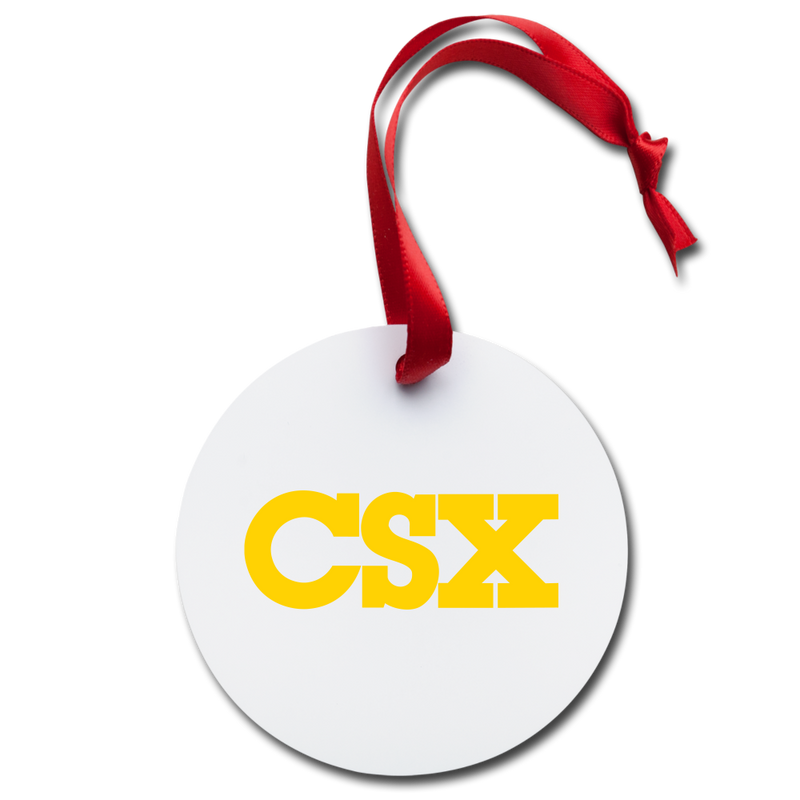 CSX Holiday Ornament - white
