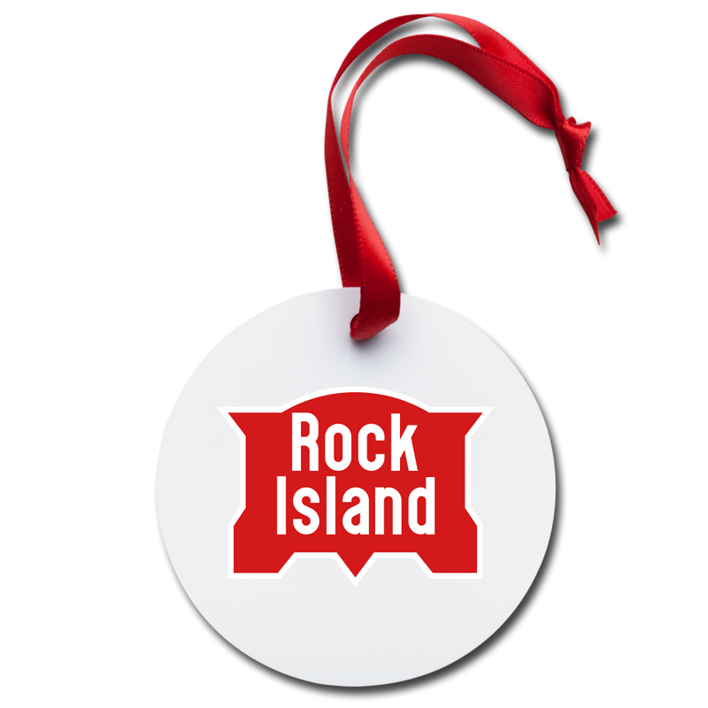 Rock Island Holiday Ornament - white