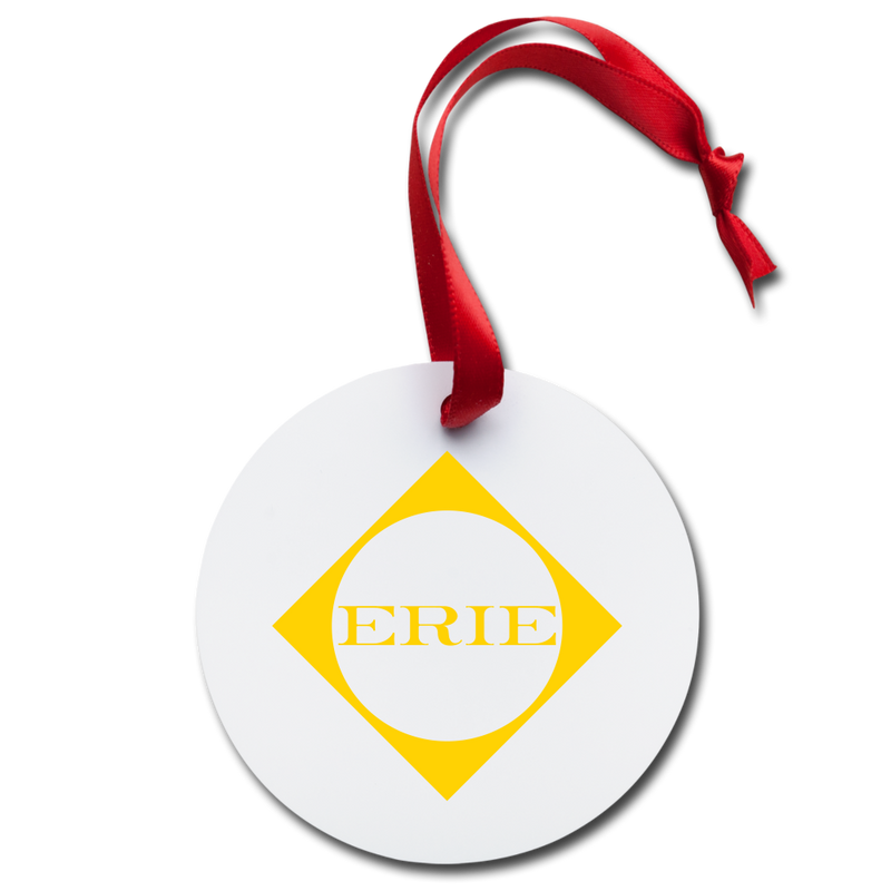Erie Holiday Ornament - white