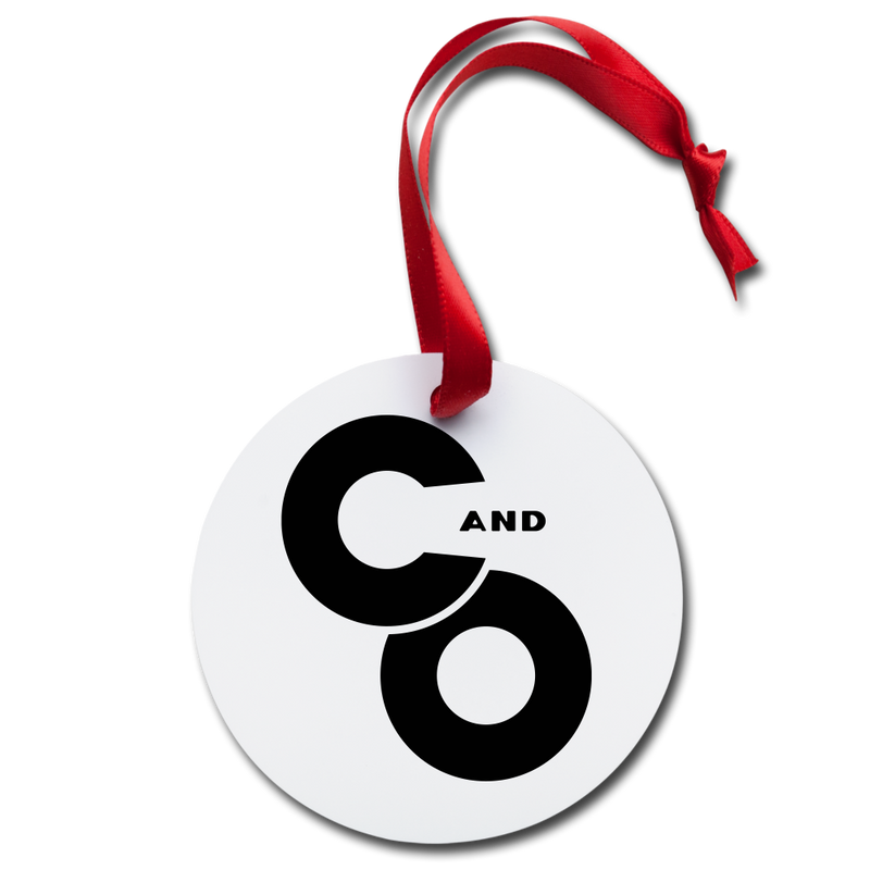 C and O Holiday Ornament - white
