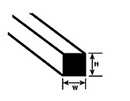 Plastruct 90800 MS-190 5pk SQUARE STYRENE 3/16