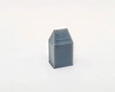 All Scale Miniatures 1600848 Square Trash Can -- pkg(5), N Scale
